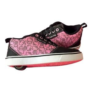 Hello Kitty Heelys Black Pink White kids size 4 women’s size 5